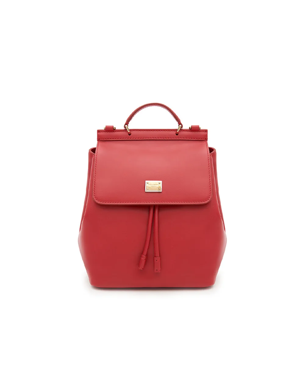 Дитячий шкіряний рюкзак Dolce&Gabbana EB0264-A1065, червоний колір • Купити в інтернет-магазині Kameron