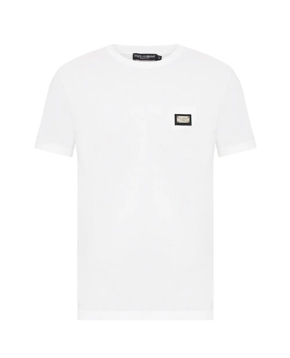 Футболка з логотипом Dolce&Gabbana G8PT1T-G7P1B, білий колір • Купити в інтернет-магазині Kameron