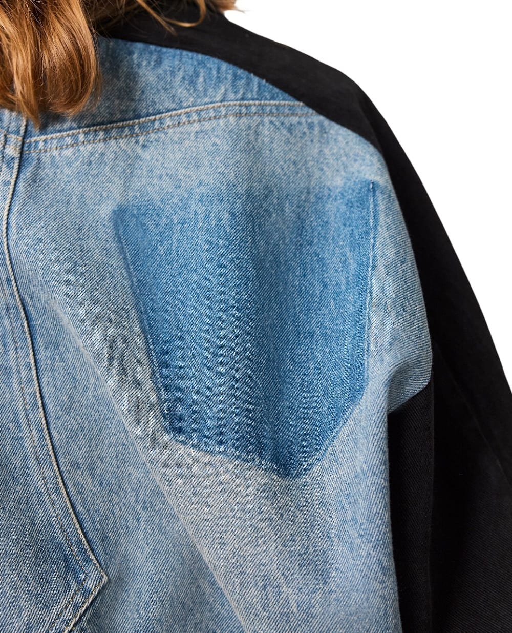 Куртка джинсовая в стиле Patchwork Stella McCartney 6D04483SQH49, черный цвет • Купить в интернет-магазине Kameron