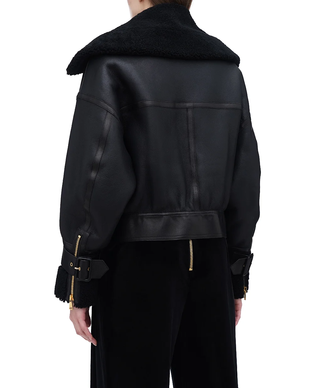 Дубленка Balmain DF2TH280LB92, черный цвет • Купить в интернет-магазине Kameron