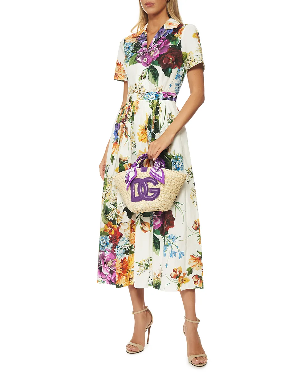 Сумка Kendra Shopper Small Dolce&Gabbana BB7695-AV860, фіолетовий колір • Купити в інтернет-магазині Kameron
