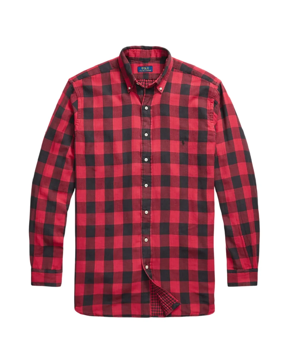 Двостороння картата сорочка Polo Ralph Lauren 710P00517001, червоний колір • Купити в інтернет-магазині Kameron