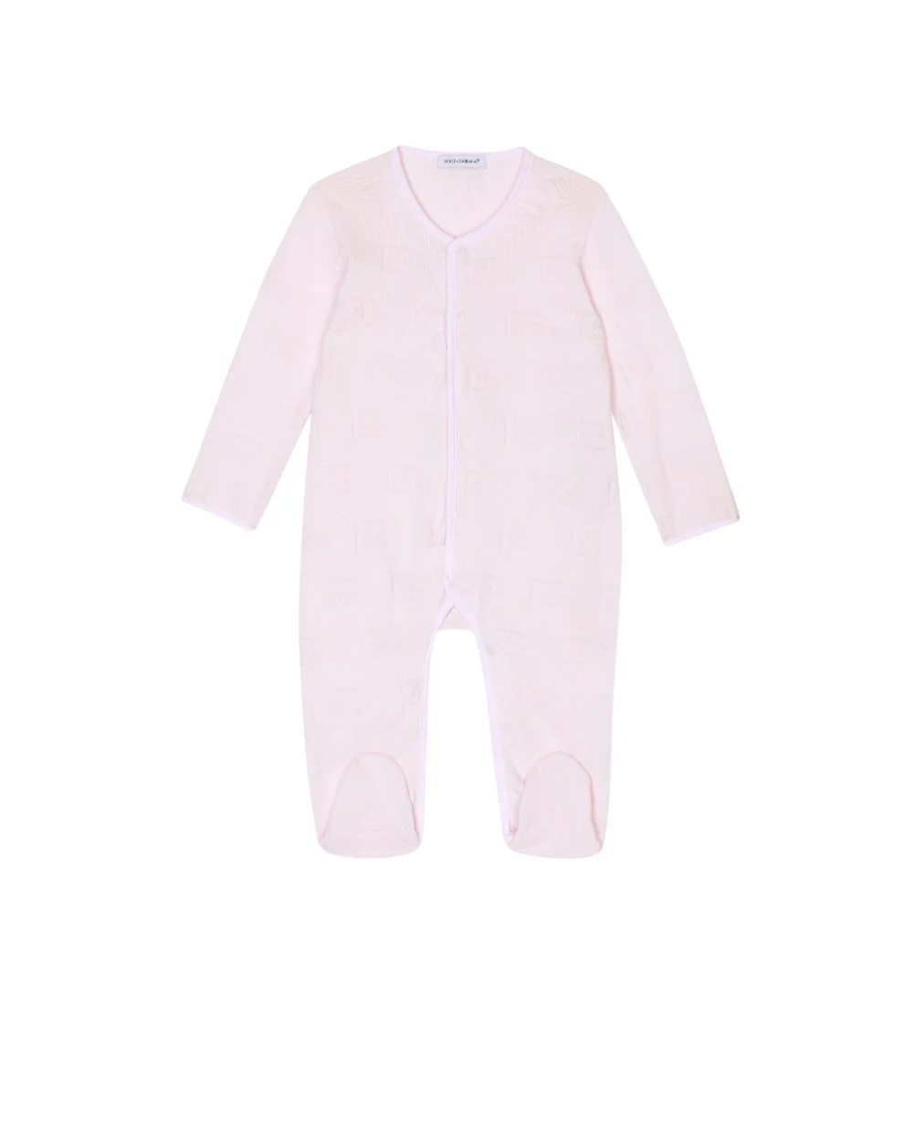 Подарочный набор  (человечек, шапочка, слюнявчик) Dolce&Gabbana Kids L1JG24-G7EY9, розовый цвет • Купить в интернет-магазине Kameron