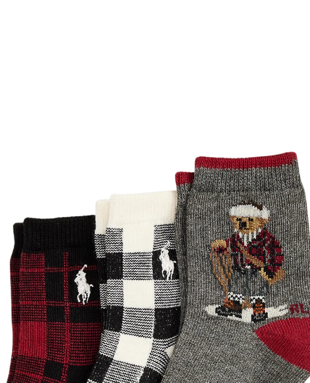 Детские носки Polo Bear (3 пары) Polo Ralph Lauren Kids 441P03158001, разноцветный цвет • Купить в интернет-магазине Kameron