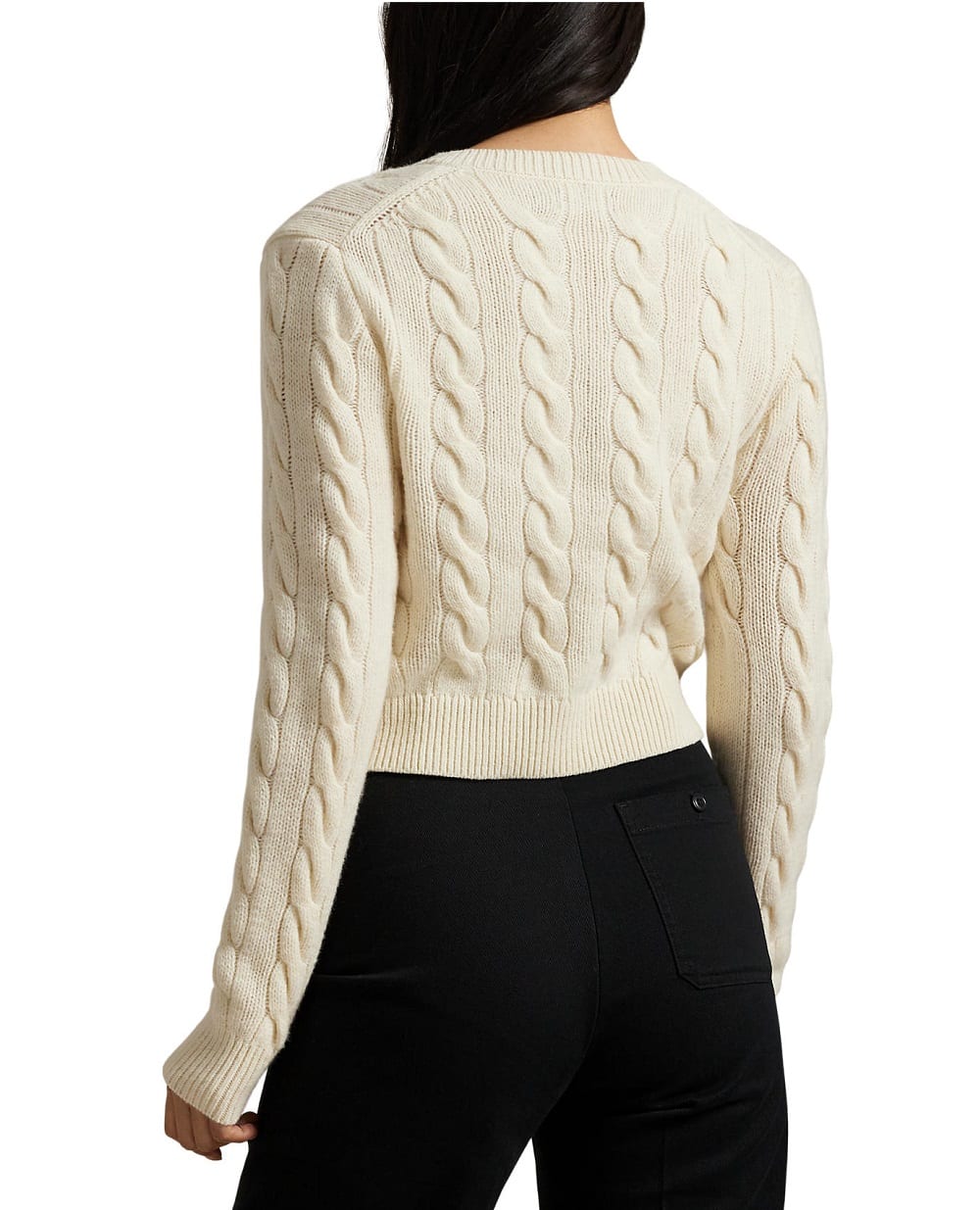 Кардиган из шерсти и кашемира Polo Ralph Lauren 211978312500, кремовый цвет • Купить в интернет-магазине Kameron