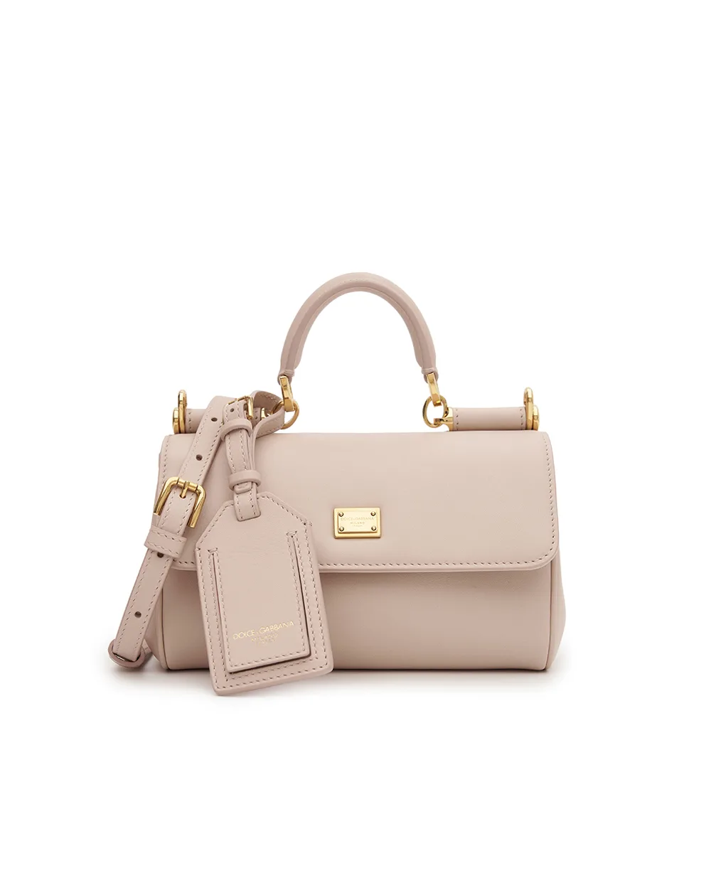 Сумка My Sicily Small з телячої шкіри Dolce&Gabbana BB7864-B7321, бежевий колір • Купити в інтернет-магазині Kameron