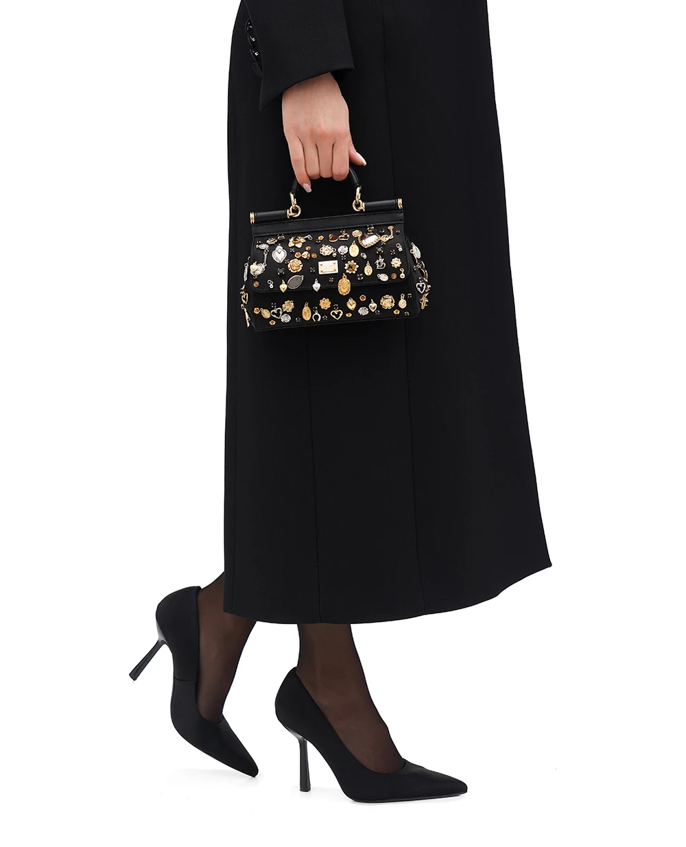 Сумка Sicily Small Dolce&Gabbana BB7116-AV887, чорний колір • Купити в інтернет-магазині Kameron