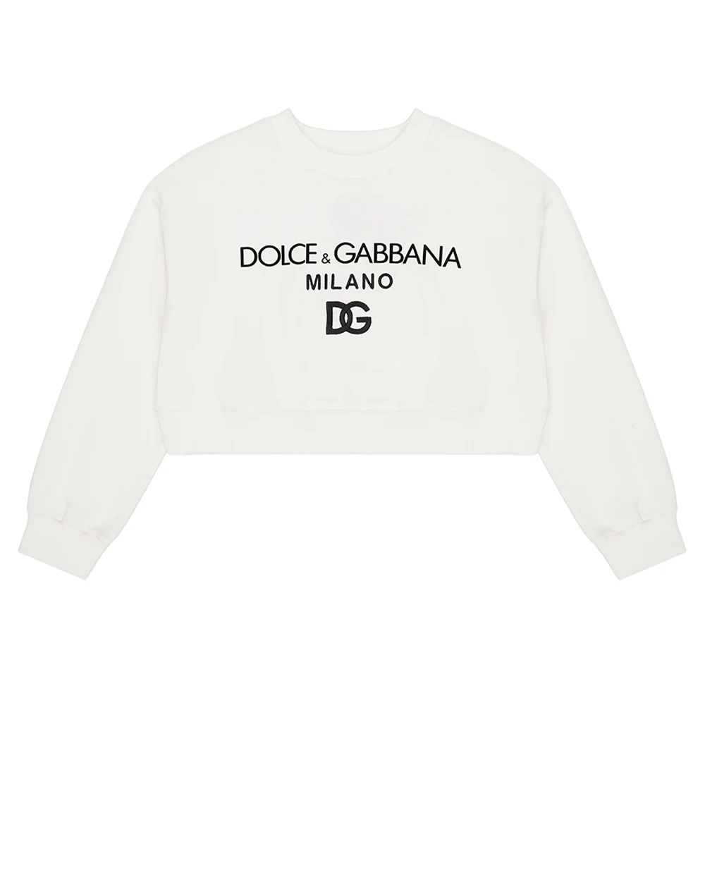 Дитячий світшот Dolce&Gabbana Kids L5JW8S-G7I0J-S, білий колір • Купити в інтернет-магазині Kameron