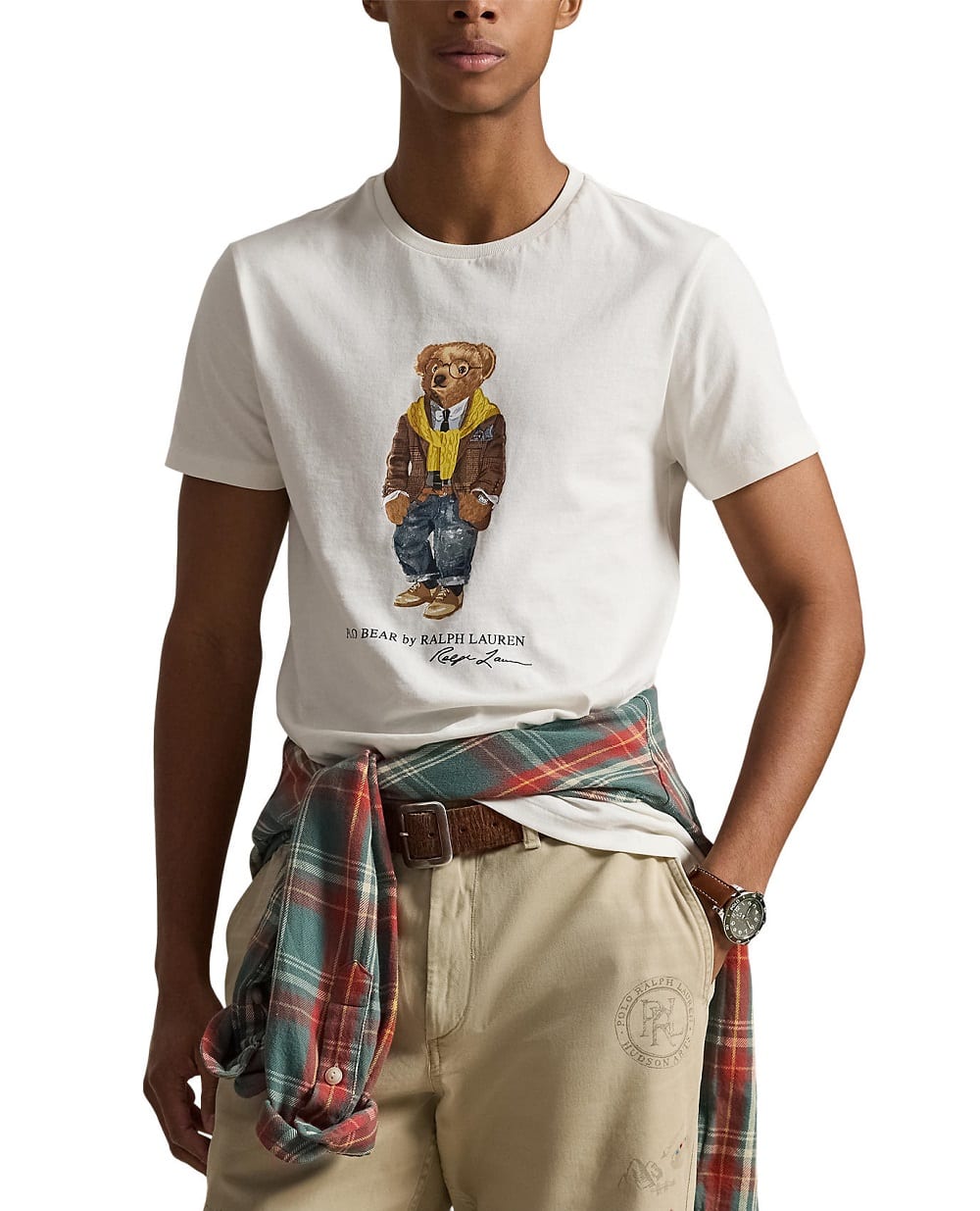 Футболка Polo Bear Polo Ralph Lauren 710P07346001, белый цвет • Купить в интернет-магазине Kameron