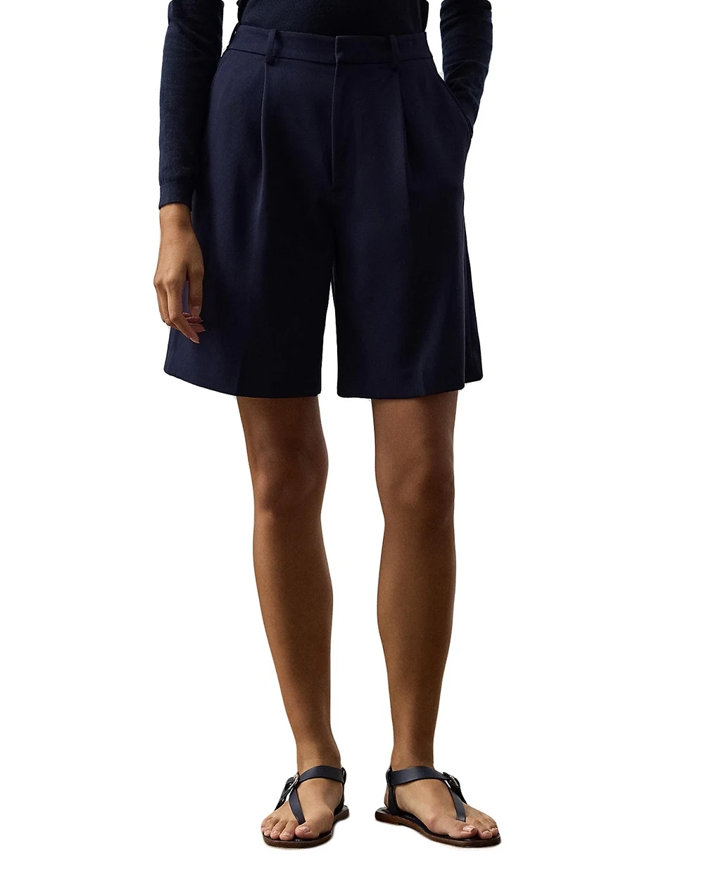 Шорти Minetta із вовни Ralph Lauren Collection 290P10232002, синій колір • Купити в інтернет-магазині Kameron