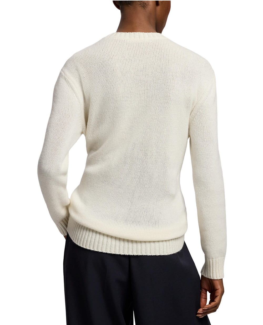 Свитер Polo Bear Pre-Spring из кашемира Ralph Lauren Collection 290P10066001, кремовый цвет • Купить в интернет-магазине Kameron