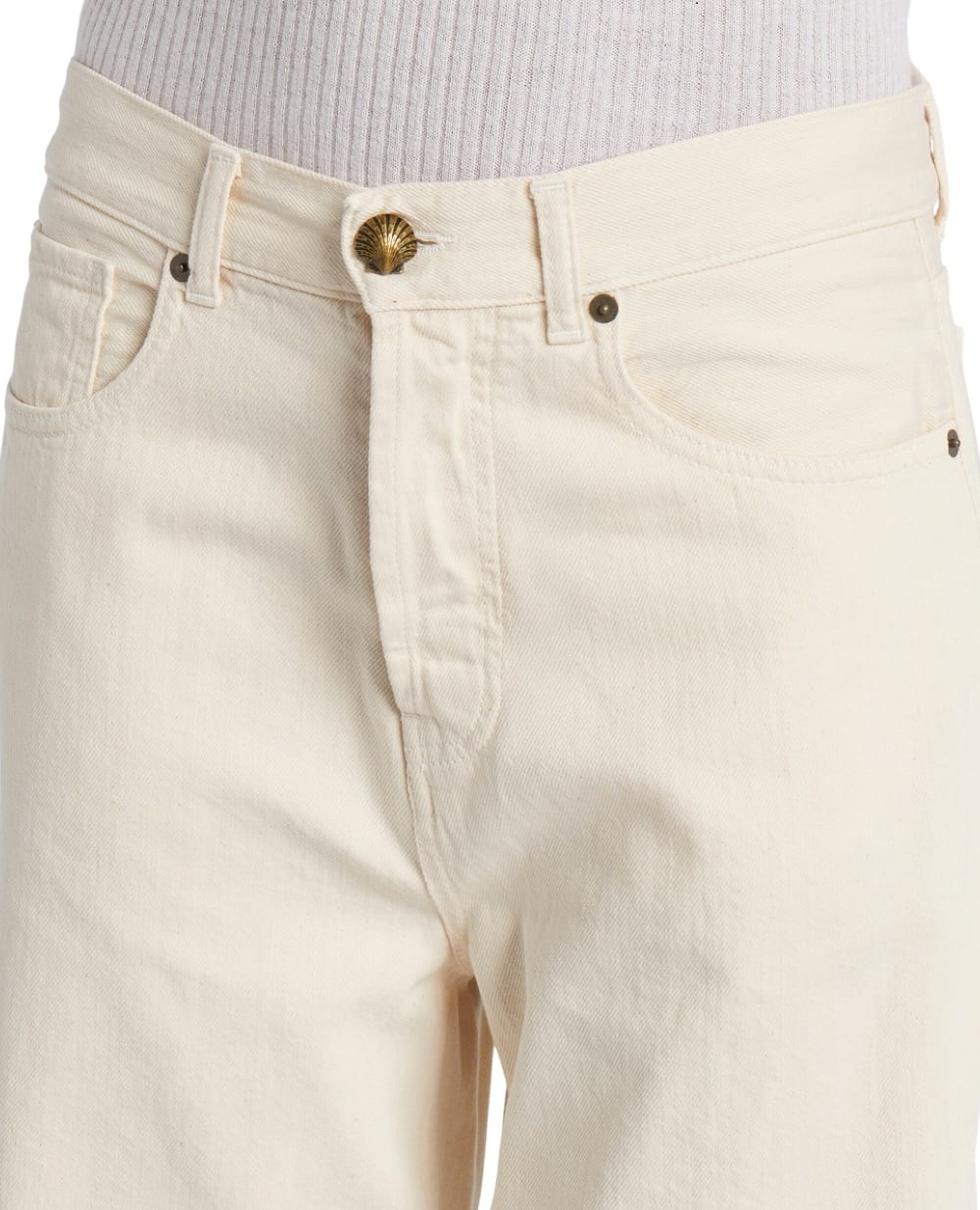 Джинсы Alanui LWYA01AR26DEN0010373, кремовый цвет • Купить в интернет-магазине Kameron