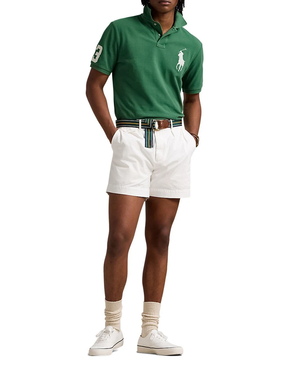 Поло Polo Ralph Lauren 710969625002, зеленый цвет • Купить в