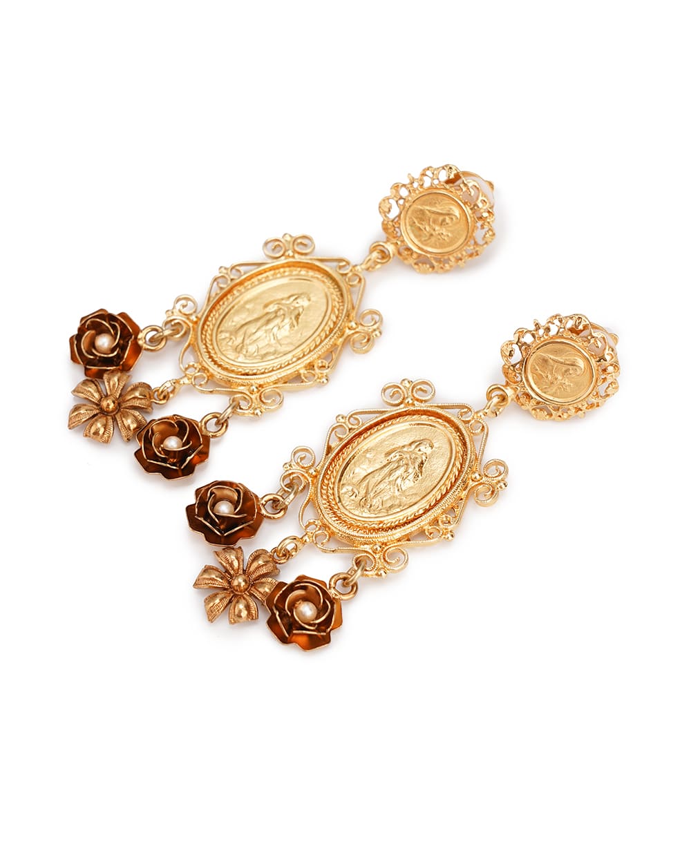 Кліпси Dolce&Gabbana WEG6M1-W0001, золотий колір • Купити в інтернет-магазині Kameron