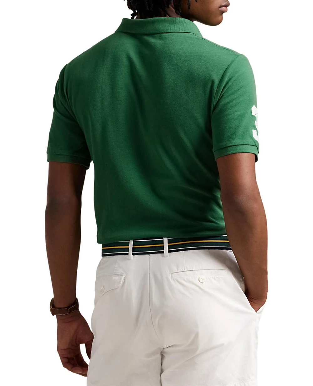 Поло Polo Ralph Lauren 710969625002, зеленый цвет • Купить в