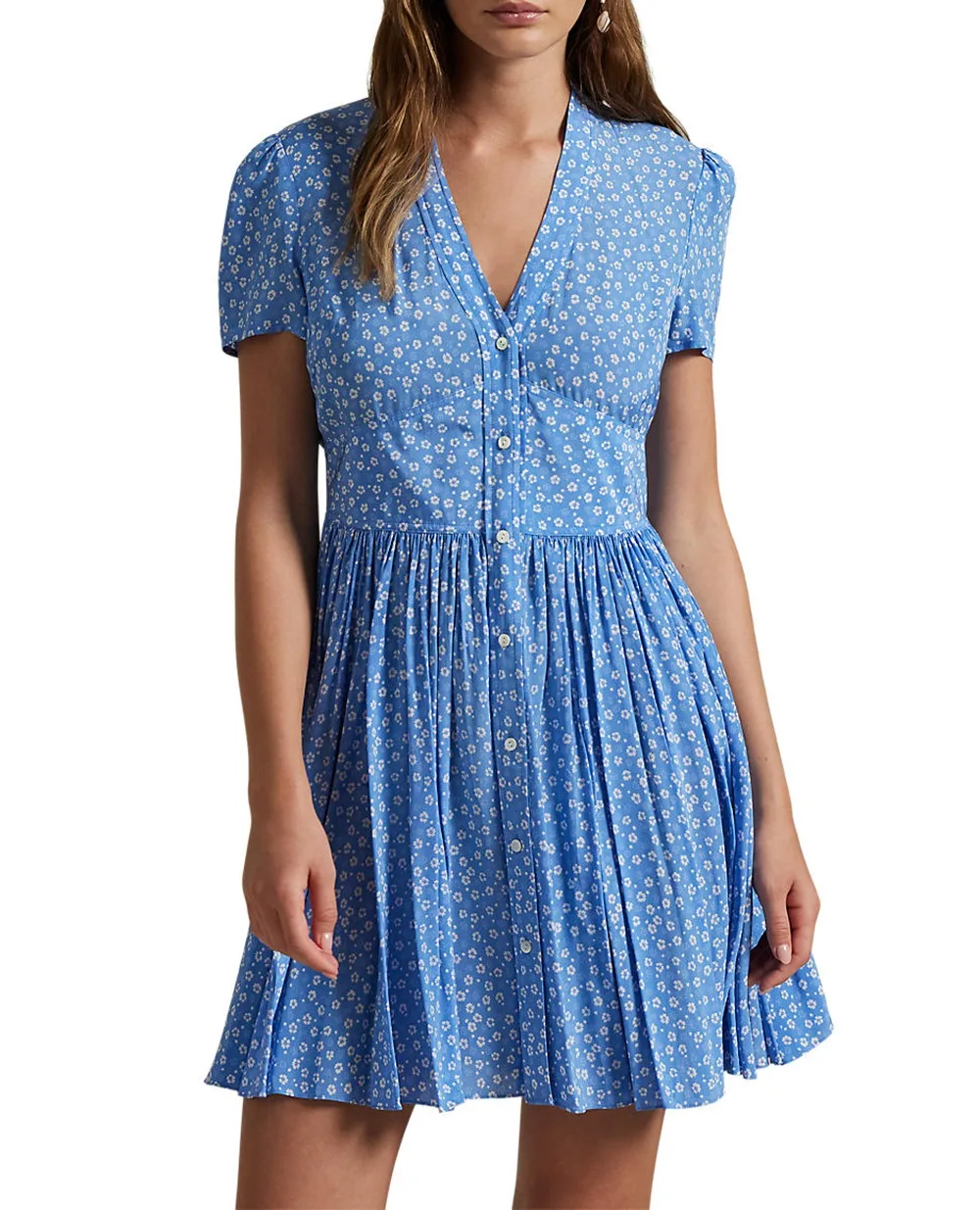 Платье Polo Ralph Lauren 211969150001, голубой цвет • Купить в интернет-магазине Kameron