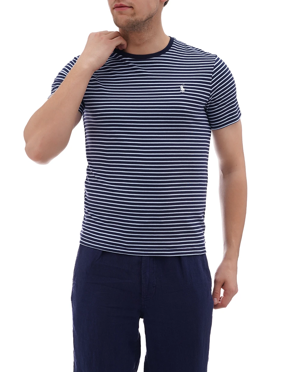 Футболка Polo Ralph Lauren 710961128003, синий цвет • Купить в интернет-магазине Kameron