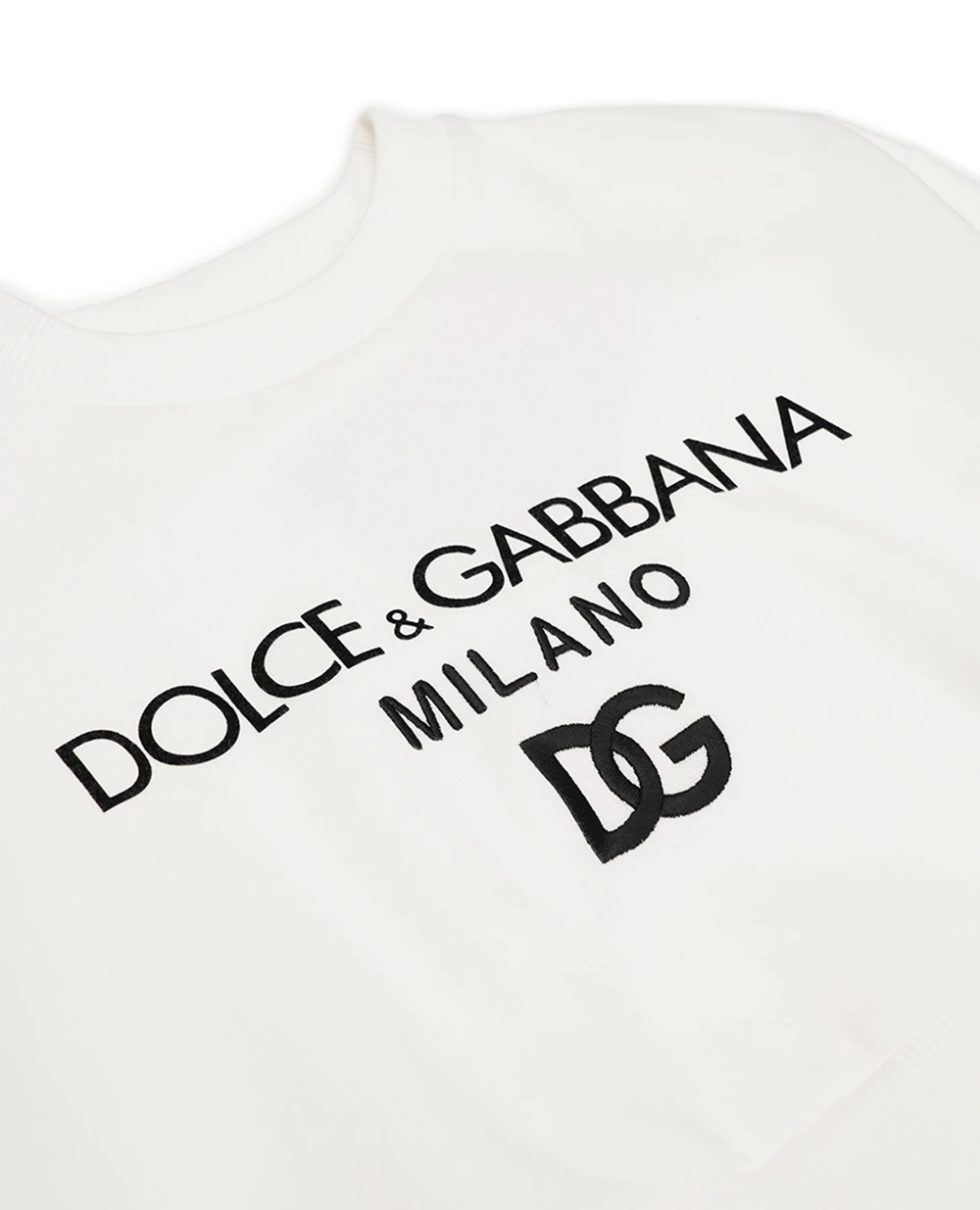 Дитячий світшот Dolce&Gabbana Kids L5JW8S-G7I0J-B, білий колір • Купити в інтернет-магазині Kameron