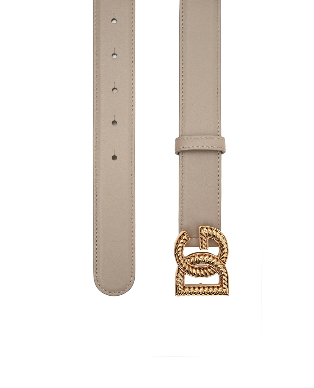 Ремень Рlonge из кожи Dolce&Gabbana BE1663-A9S25, бежевый цвет • Купить в интернет-магазине Kameron