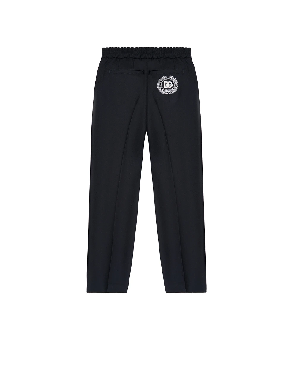 Детские брюки из шерсти с вышивкой Dolce&Gabbana Kids L44P92-FU28G-B, синій колір • Купити в інтернет-магазині Kameron