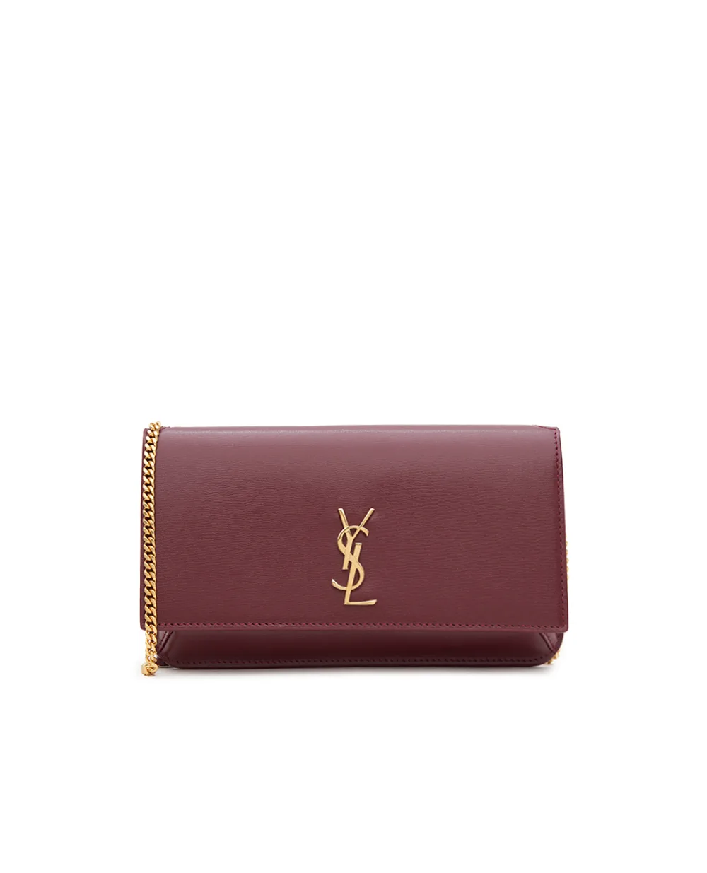 Шкіряна сумка Cassandre Saint Laurent 635095-0U40J, бордовий колір • Купити в інтернет-магазині Kameron