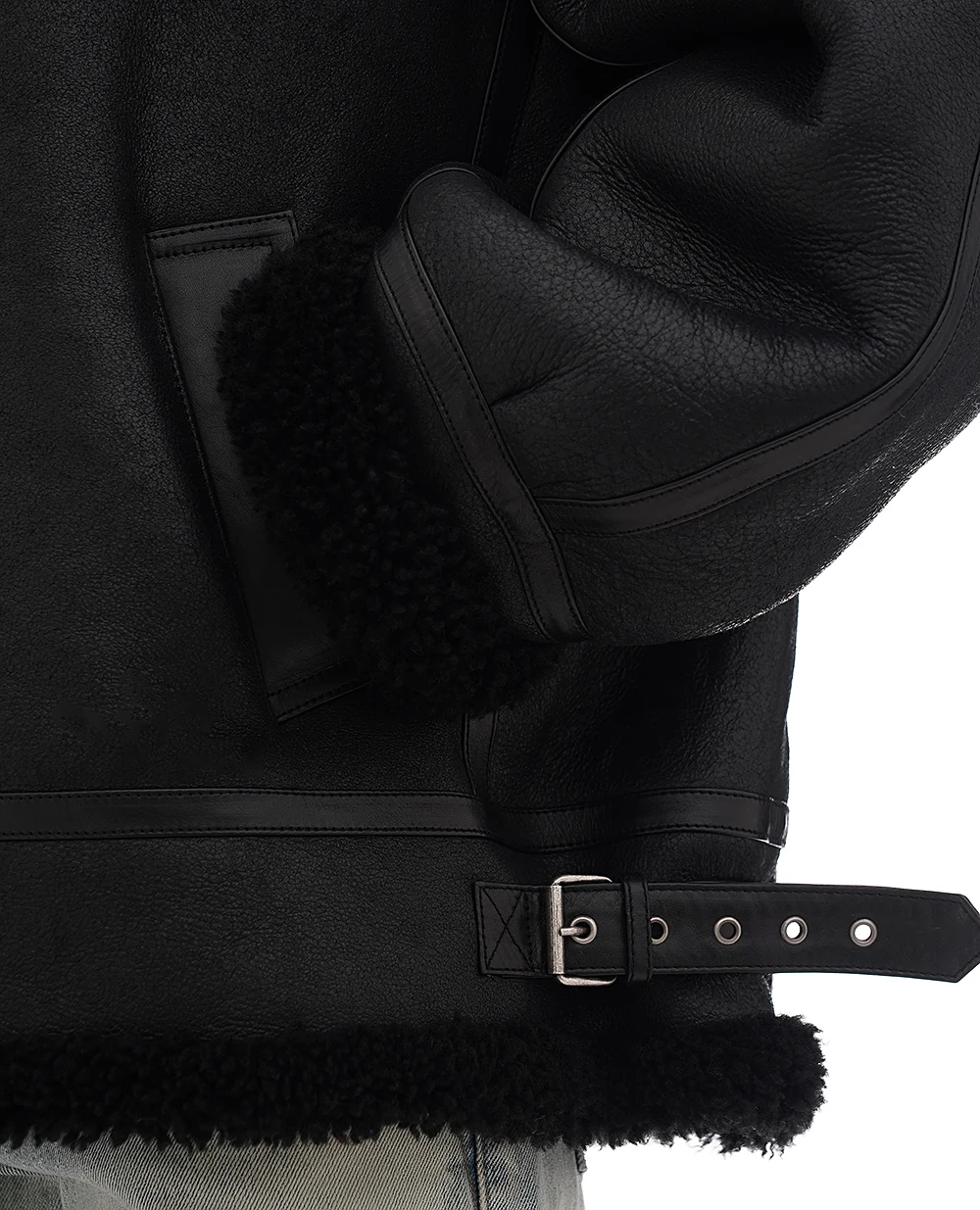 Дубленка Saint Laurent 800896-YCOW2, черный цвет • Купить в интернет-магазине Kameron