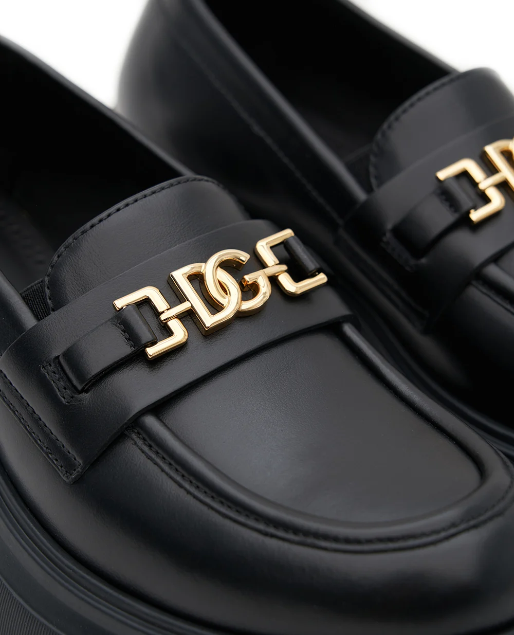 Дитячі шкіряні лофери Dolce&Gabbana D11351-A1065-L, чорний колір • Купити в інтернет-магазині Kameron