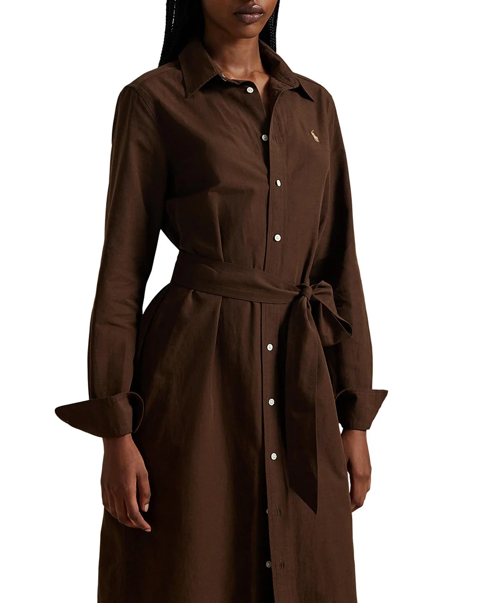 Сукня-сорочка Polo Ralph Lauren 211A96346003, темно-коричневий колір • Купити в інтернет-магазині Kameron