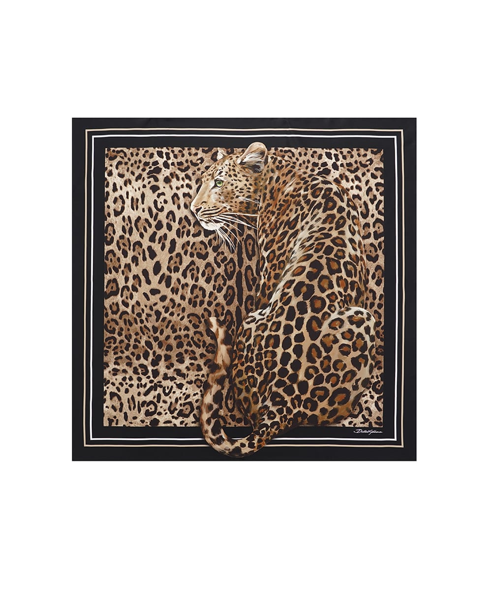 Хустка Dolce&Gabbana FN090R-GDCUV, коричневий колір • Купити в інтернет-магазині Kameron