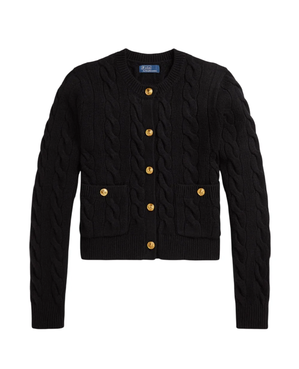 Кардиган из шерсти и кашемира Polo Ralph Lauren 211978312001, черный цвет • Купить в интернет-магазине Kameron