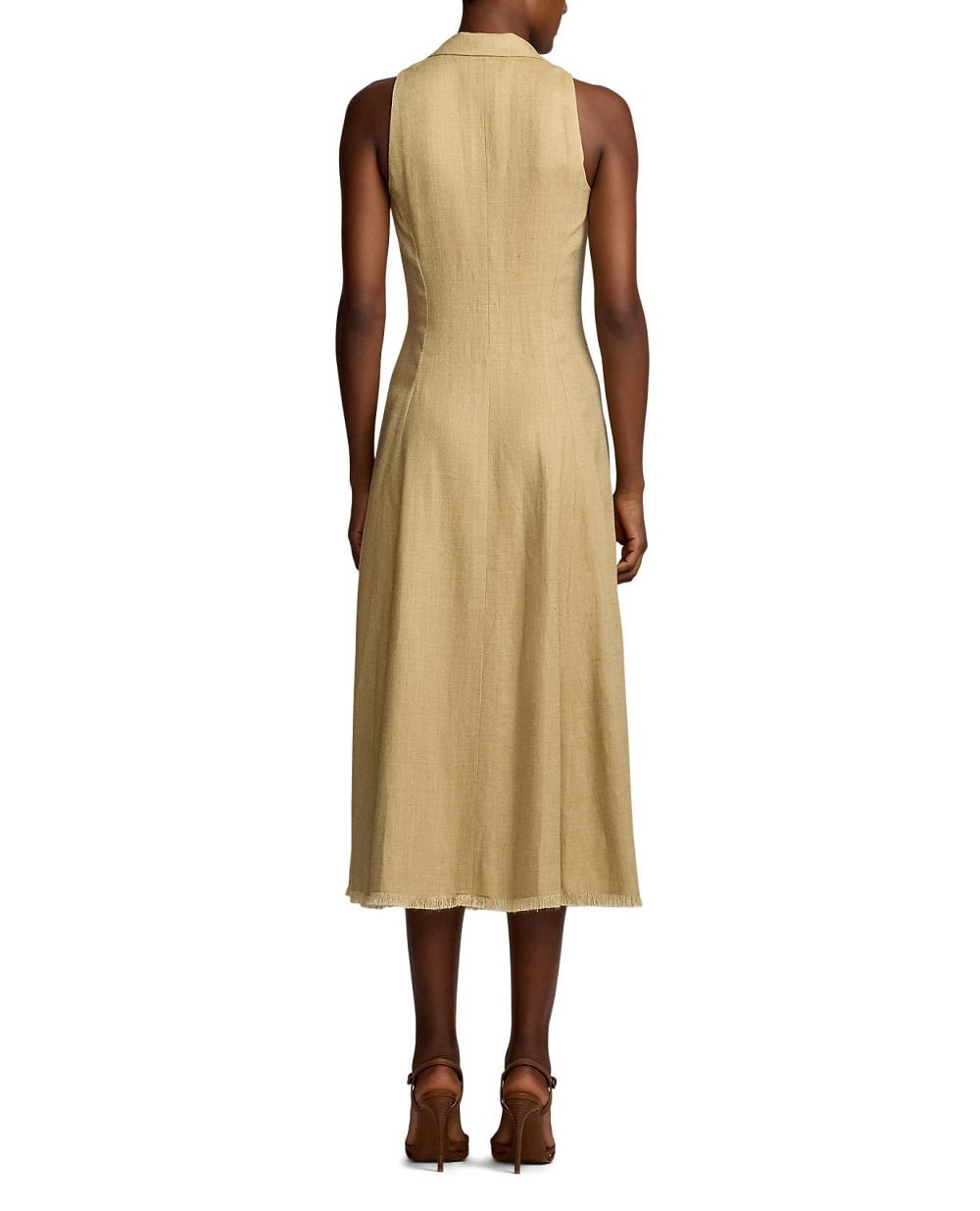 Сукня Ralph Lauren Collection 290966329001, бежевий колір • Купити в інтернет-магазині Kameron