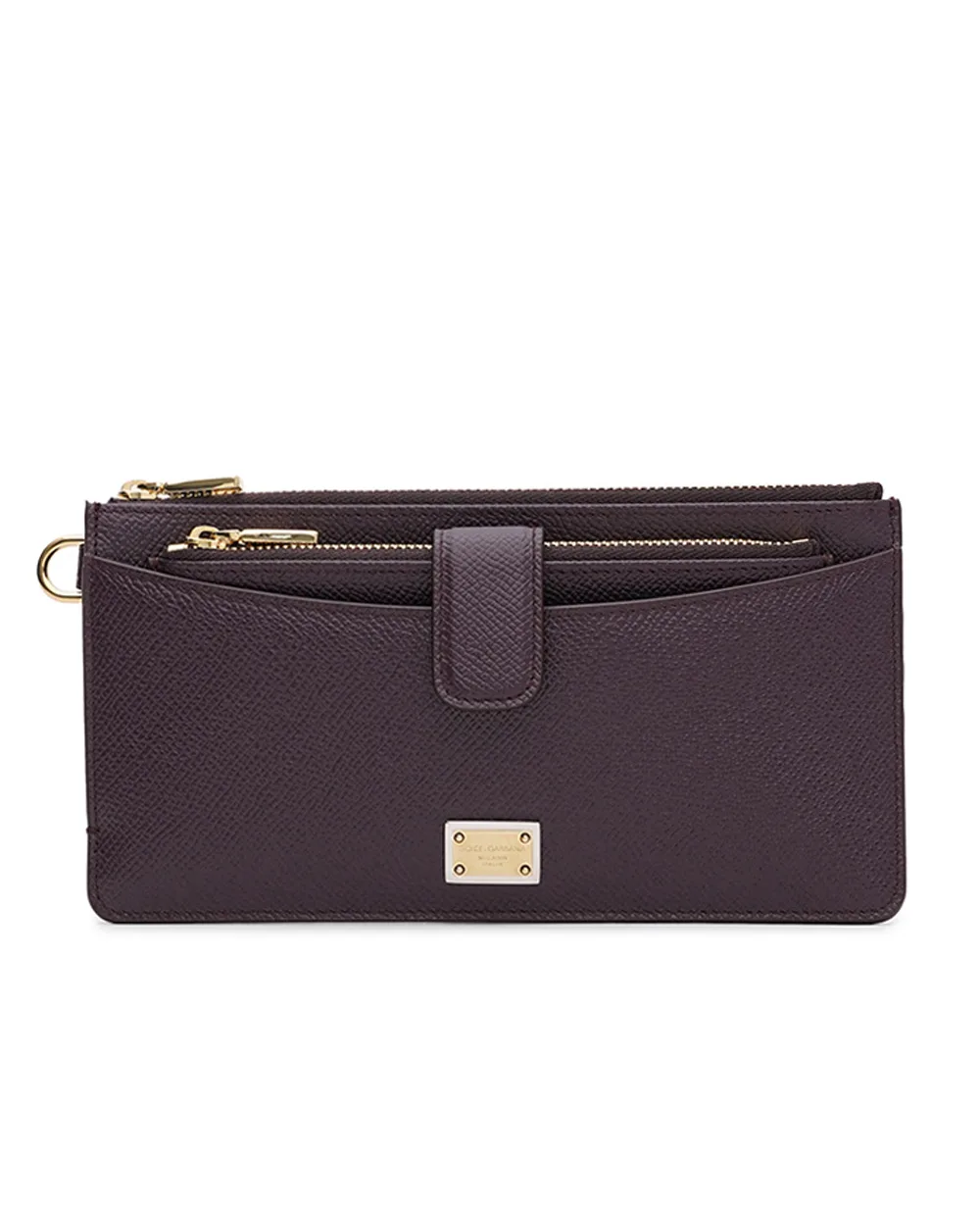 Шкіряний гаманець Dolce&Gabbana BI3335-A1001, бордовий колір • Купити в інтернет-магазині Kameron