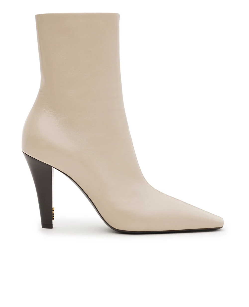 Сапоги JILL из гладкой кожи Saint Laurent 839843-AAE7L, бежевый цвет • Купить в интернет-магазине Kameron