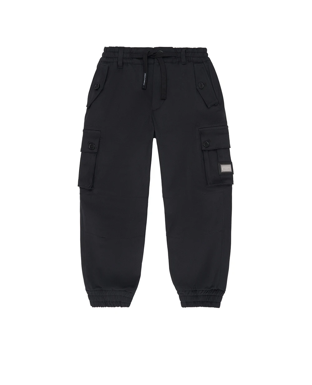 Детские брюки карго Dolce&Gabbana Kids L45P22-FUFJH-S, черный цвет • Купить в интернет-магазине Kameron
