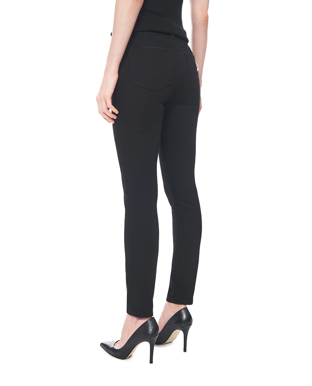 Джинсы с логотипом Dolce&Gabbana FTC67D-G8MC2, черный цвет • Купить в интернет-магазине Kameron