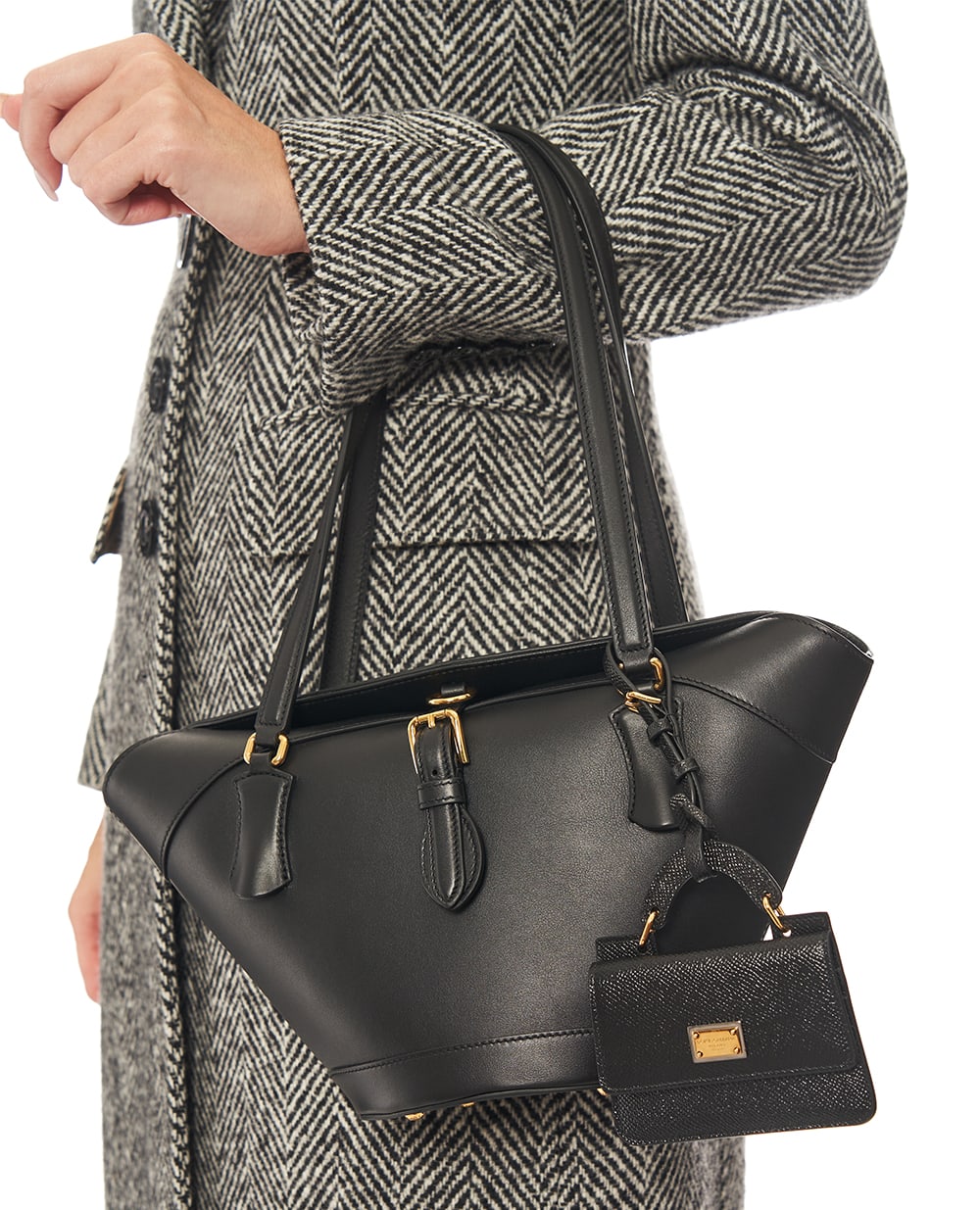 Візитниця зі шкіри Dolce&Gabbana BI3401-A5070, чорний колір • Купити в інтернет-магазині Kameron