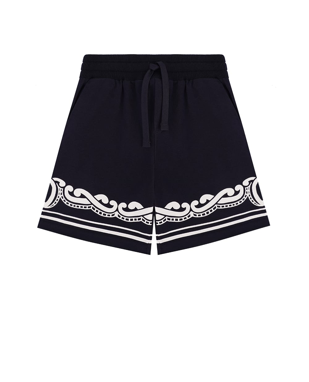 Детские шорты Dolce&Gabbana Kids L4JQU7-G7O0B-S, темно-синий цвет • Купить в интернет-магазине Kameron
