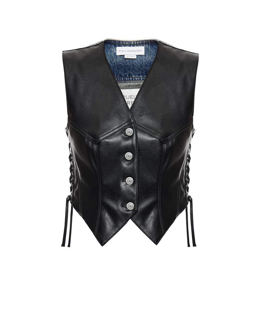 Жилет укороченный Stella McCartney 6D04553SQH48, черный цвет • Купить в интернет-магазине Kameron