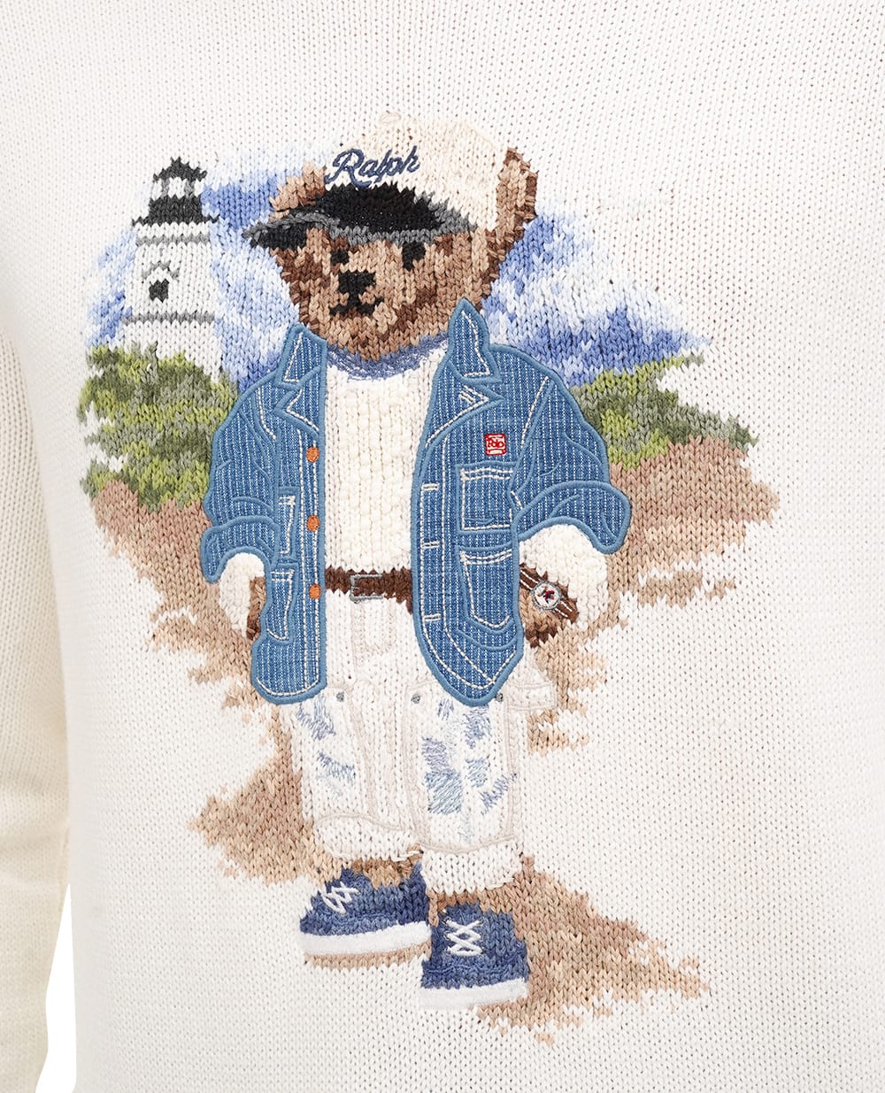 Свитер Polo Bear Polo Ralph Lauren 710964797001, молочный цвет • Купить в интернет-магазине Kameron