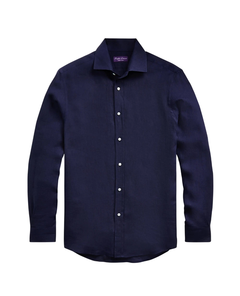 Лляна сорочка Ralph Lauren Purple Label 790587253007, темно-синій колір • Купити в інтернет-магазині Kameron