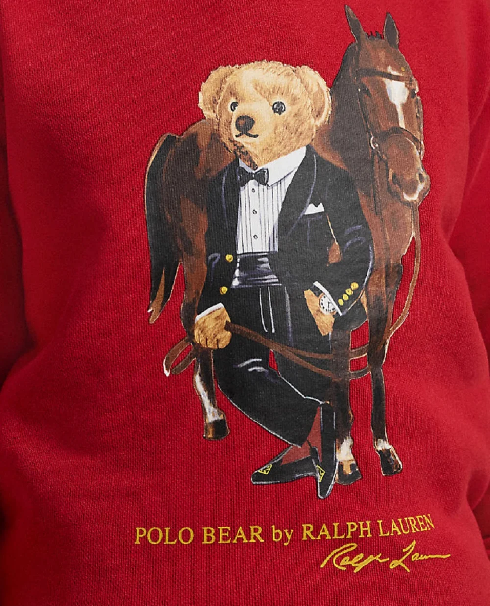 Дитячий світшот Polo Bear Polo Ralph Lauren Kids 322A10261003, червоний колір • Купити в інтернет-магазині Kameron