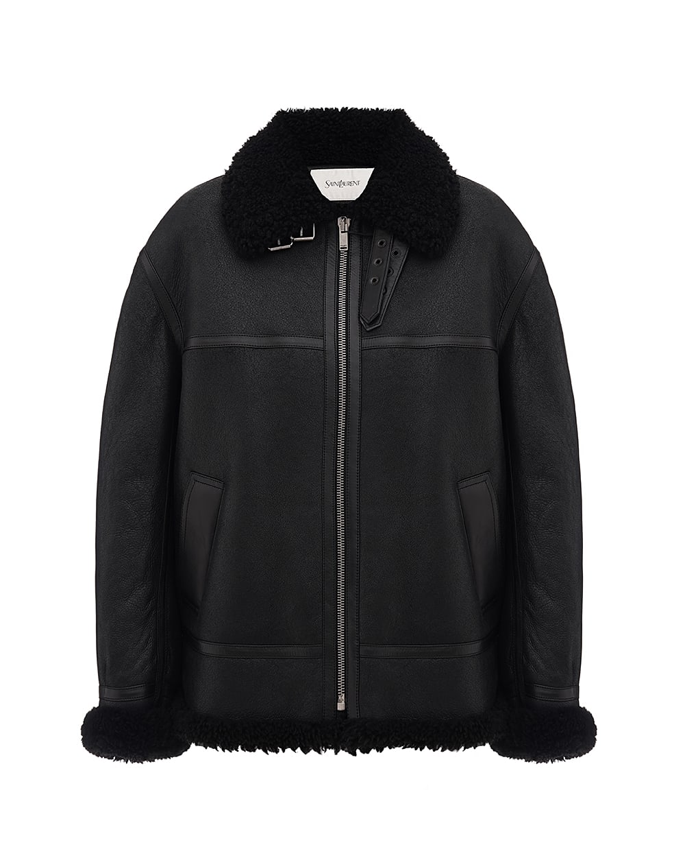 Дубленка Saint Laurent 800896-YCOW2, черный цвет • Купить в интернет-магазине Kameron