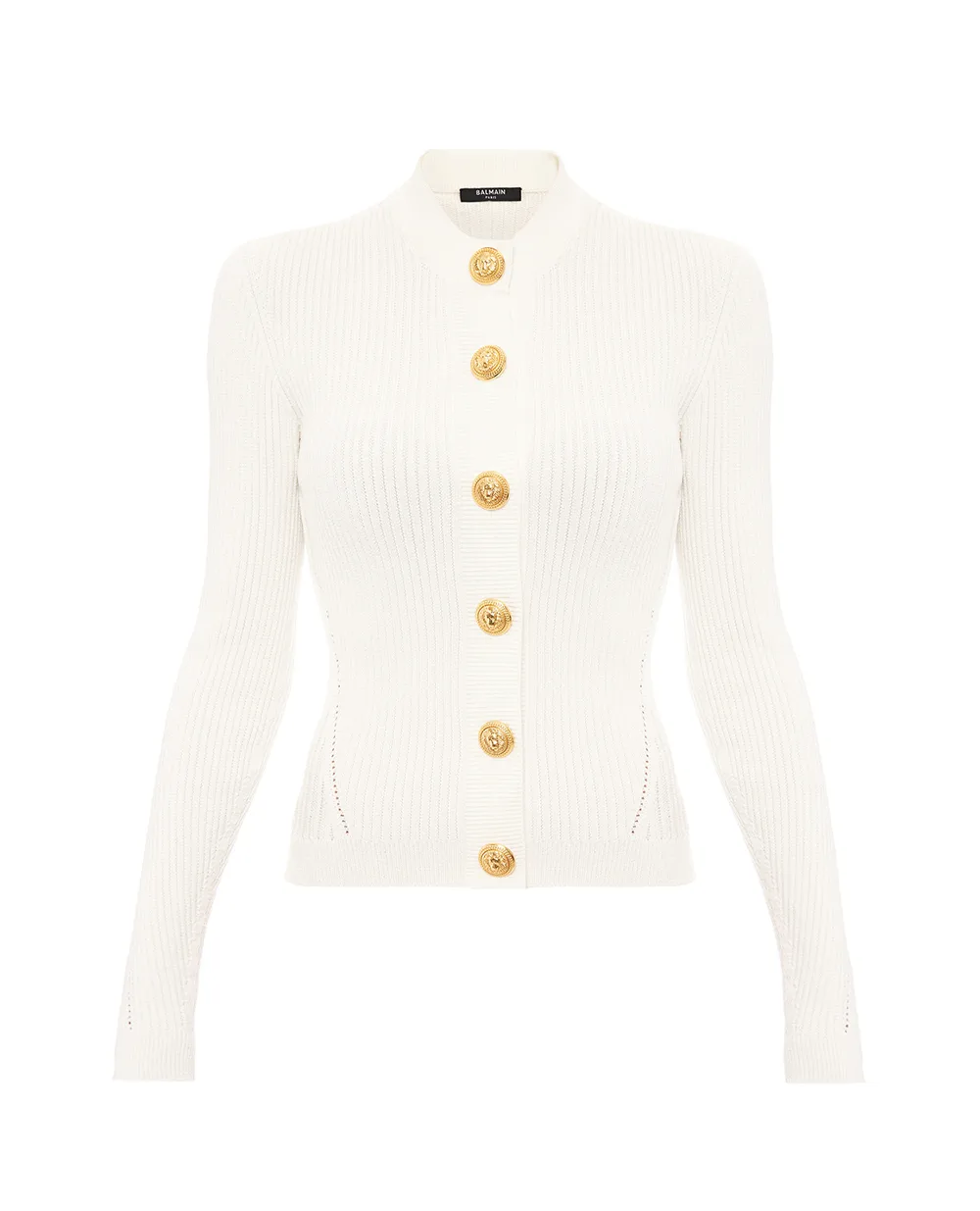 Кардиган Balmain FF0KL191KJ15, белый цвет • Купить в интернет-магазине Kameron