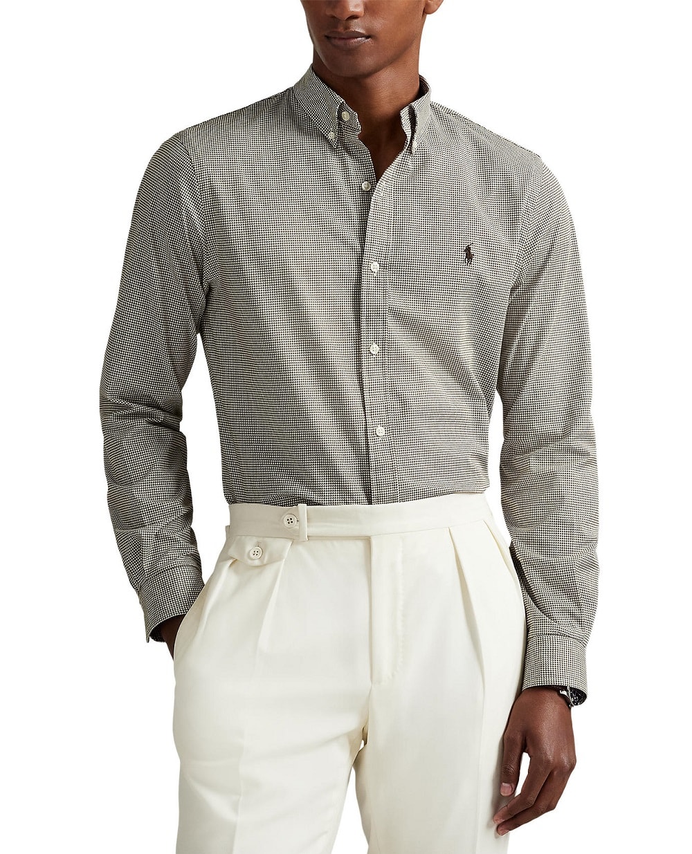 Рубашка Polo Ralph Lauren 710974528001, коричневый цвет • Купить в интернет-магазине Kameron