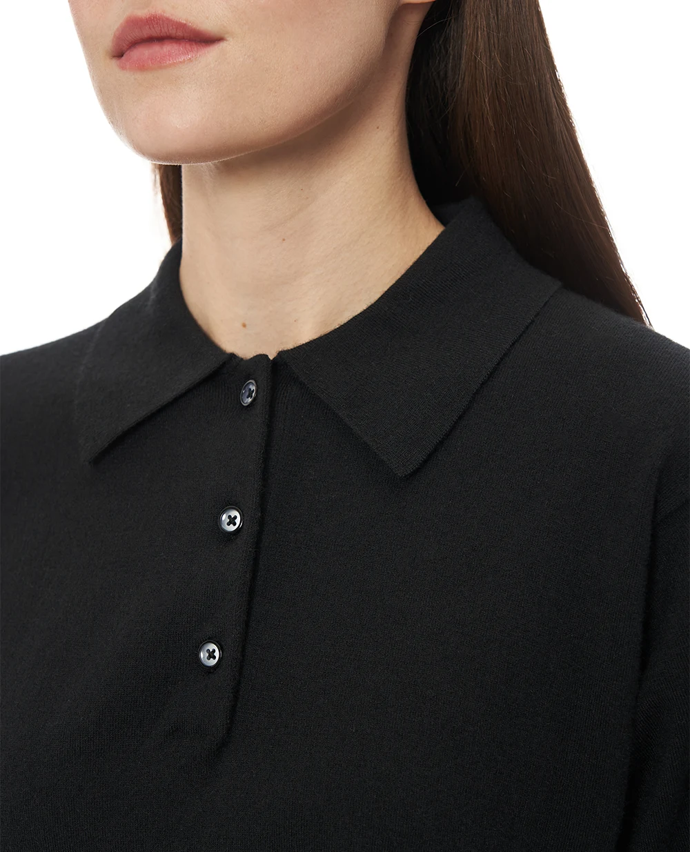 Поло із кашеміру Eterne ECS342-11, чорний колір • Купити в інтернет-магазині Kameron