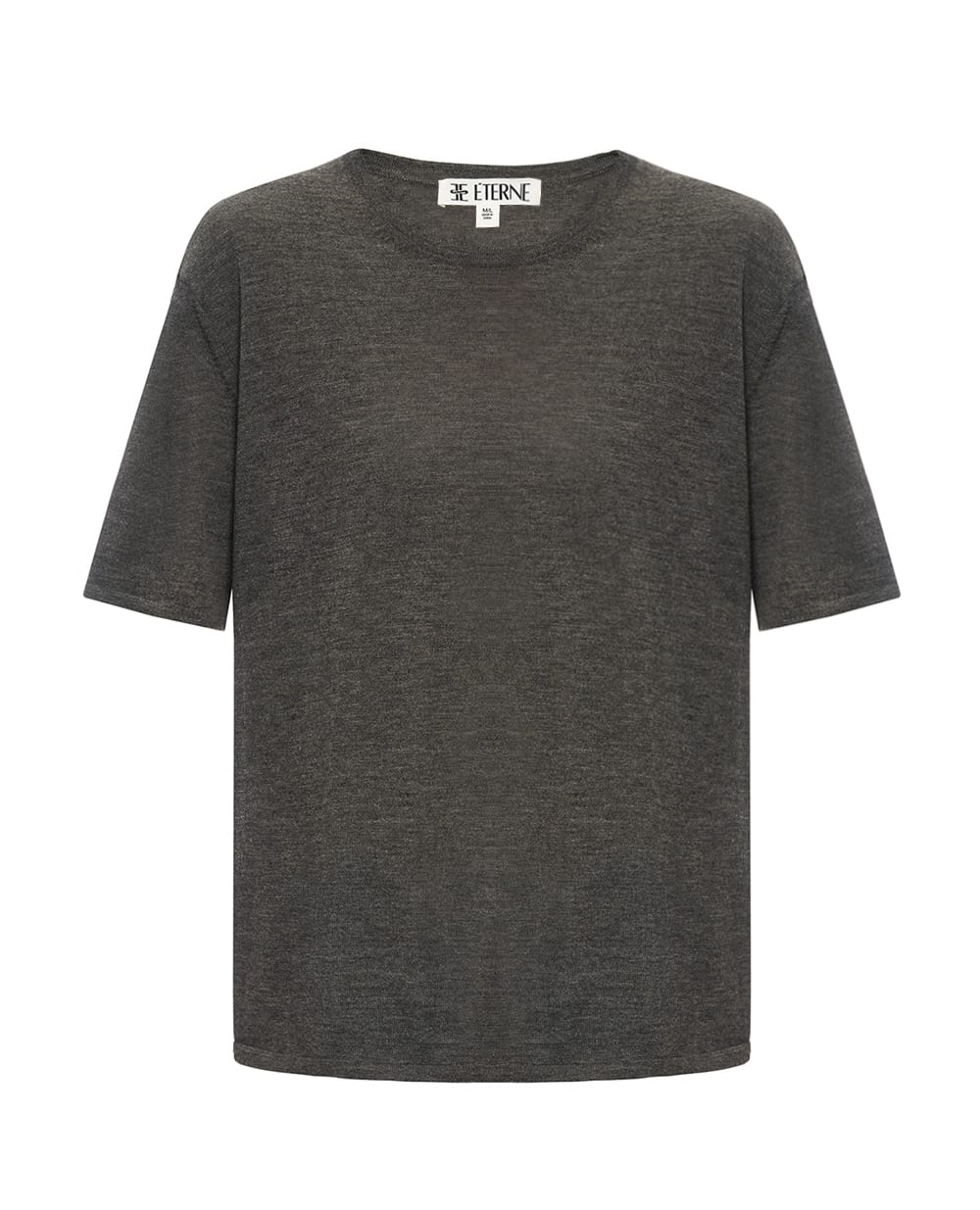 Футболка из кашемира Eterne CHLOE007-09, серый цвет • Купить в интернет-магазине Kameron