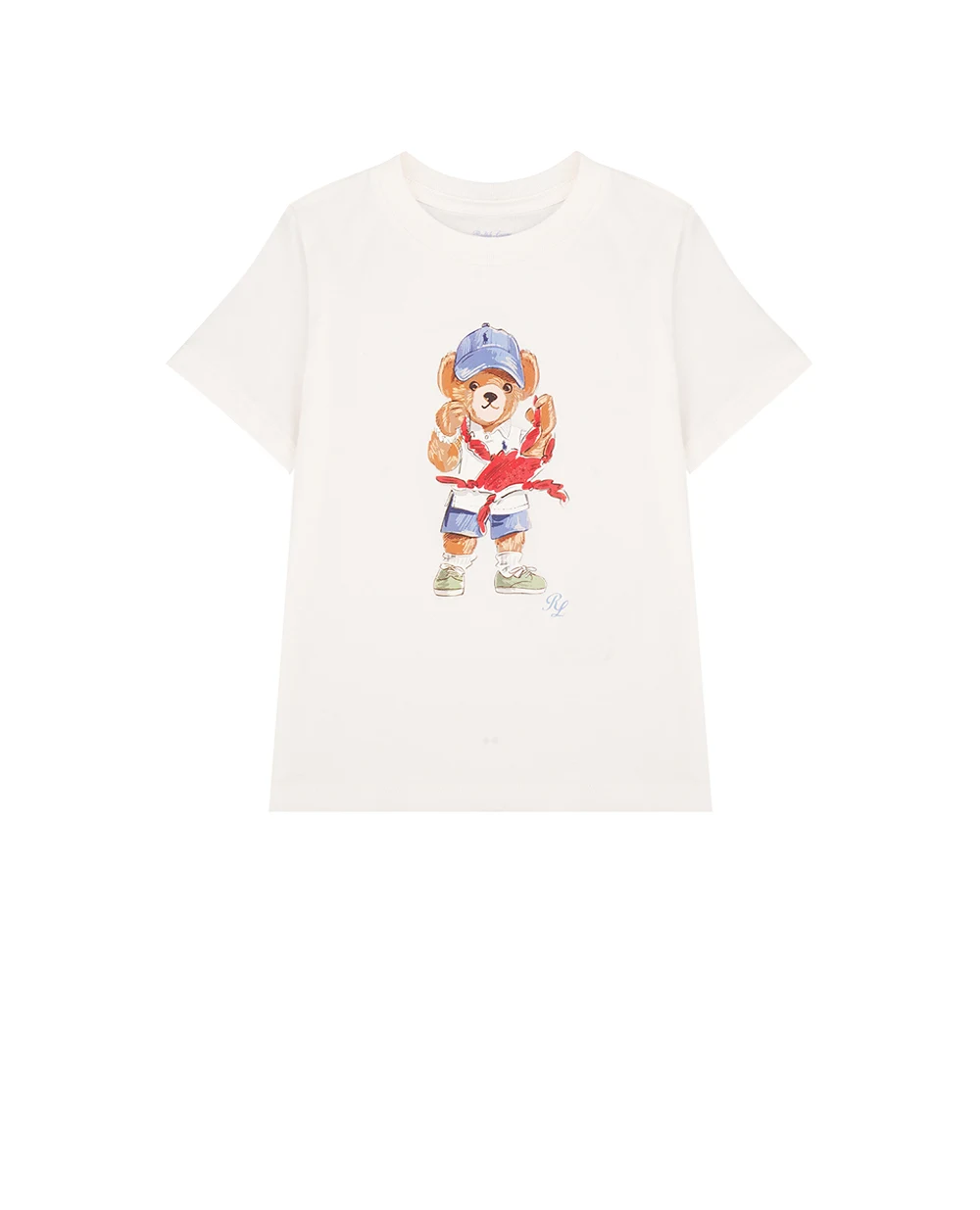 Детская футболка Polo Bear Polo Ralph Lauren Kids 320965276002, белый цвет • Купить в интернет-магазине Kameron