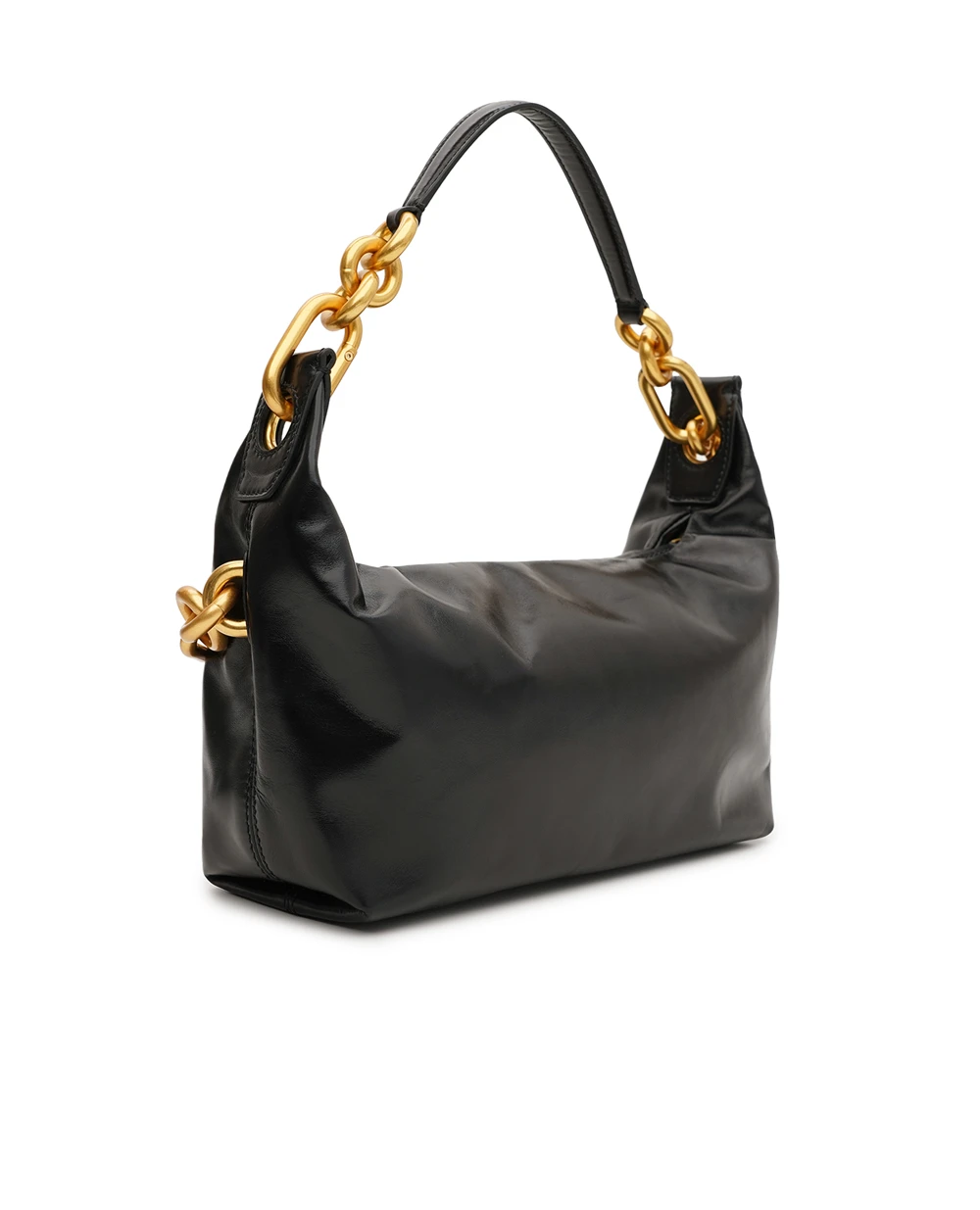 Средняя сумка Sync из телячьей кожи Balmain FN0BS002LMTE, черный цвет • Купить в интернет-магазине Kameron