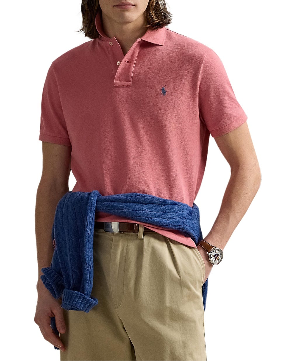 Поло Polo Ralph Lauren 710680784440, рожевий колір • Купити в інтернет-магазині Kameron