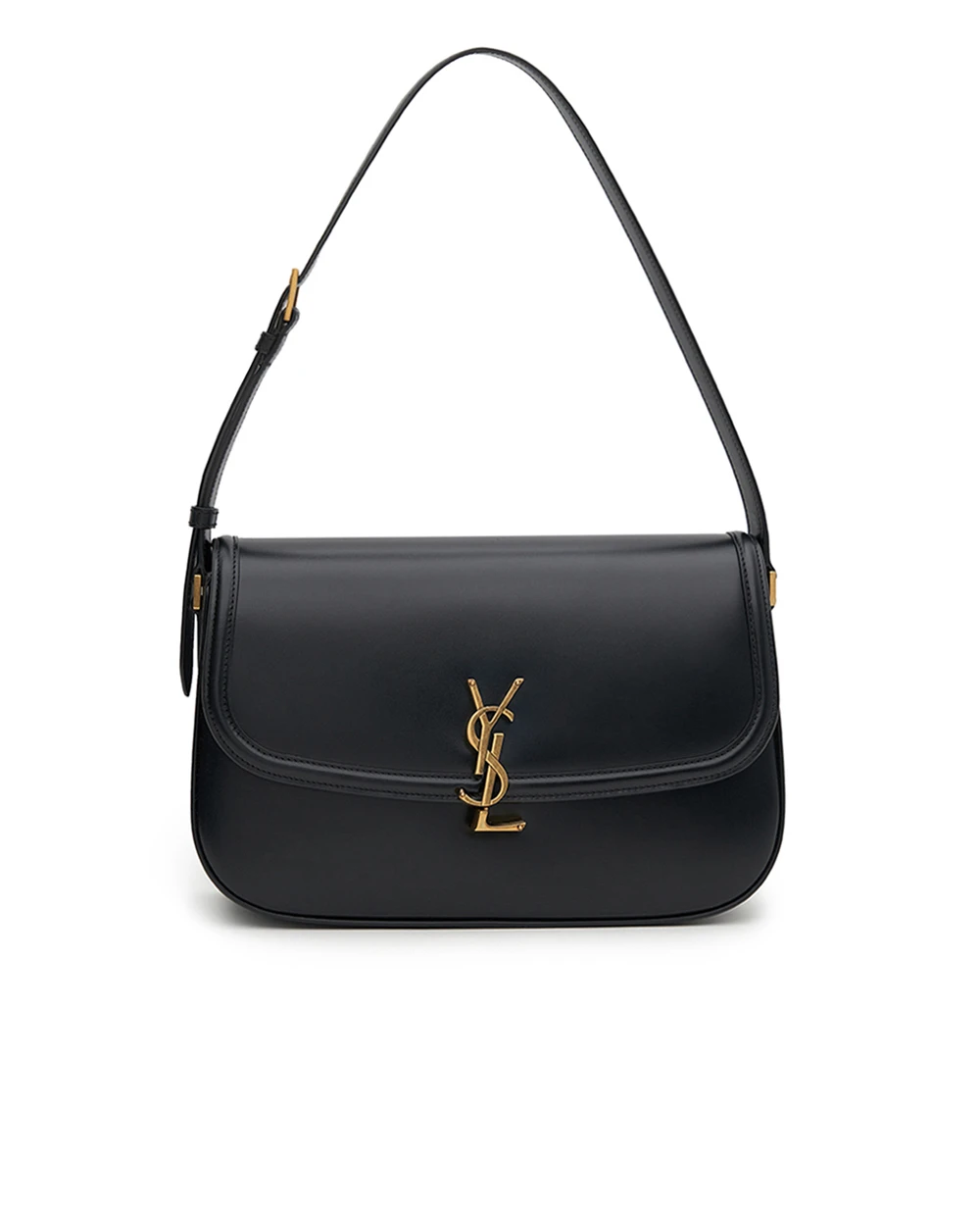 Сумка зі шкіри Solferino Large Saint Laurent 832332-0SX0W, чорний колір • Купити в інтернет-магазині Kameron